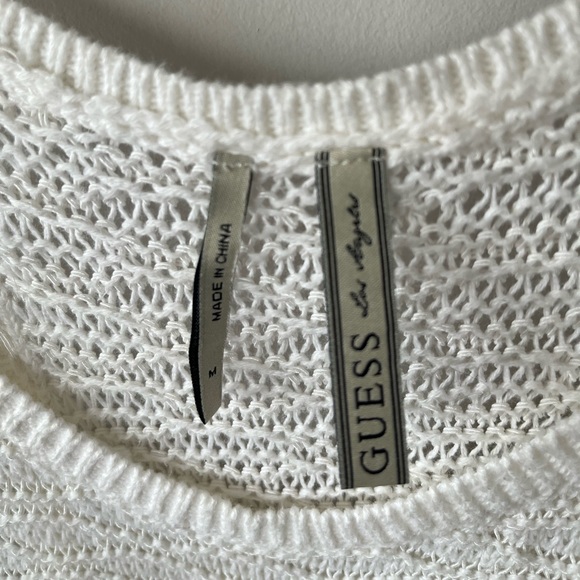 Guess White Knitted Tank Top, size Medium - Picture 3 of 3